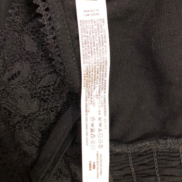 NWOT Free People Black Crop Top & Skirt 2piece Set - Picture 10 of 10